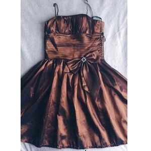 Gold Copper Dress